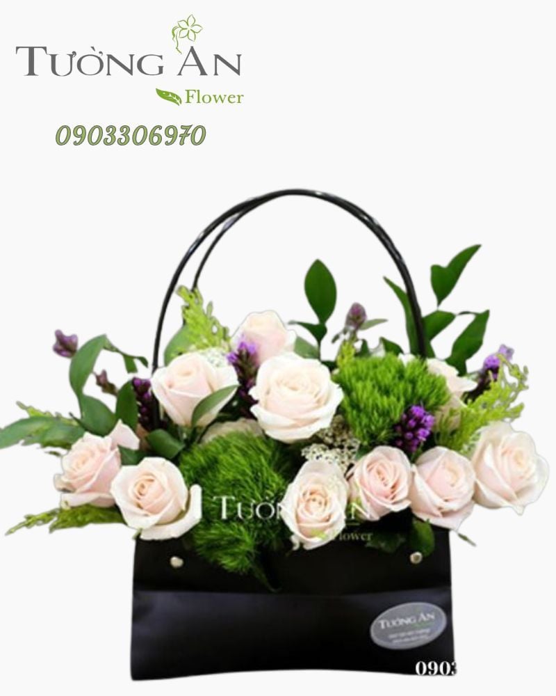  Giỏ Hoa Tươi Xanh - S288 