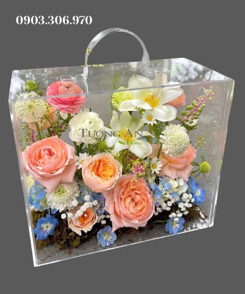  Hộp Hoa Vali Hương Sắc Đầu Hạ - HH10 