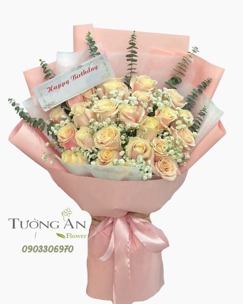 Bó Hoa Ánh Nắng Phấn Hồng - HBD12