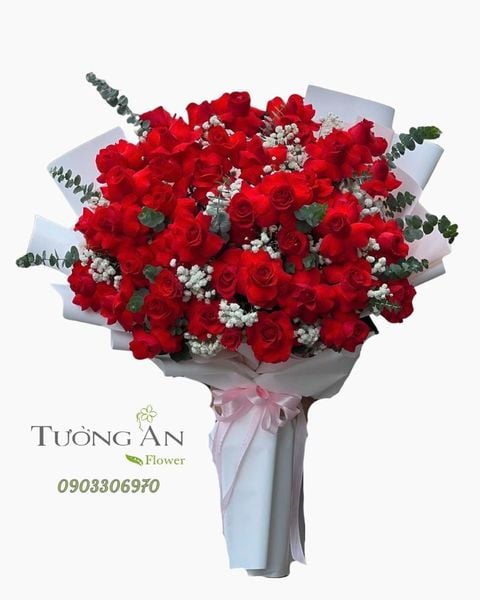 Bó Hoa Đỏ Diễm Vĩnh Tâm - HBD14