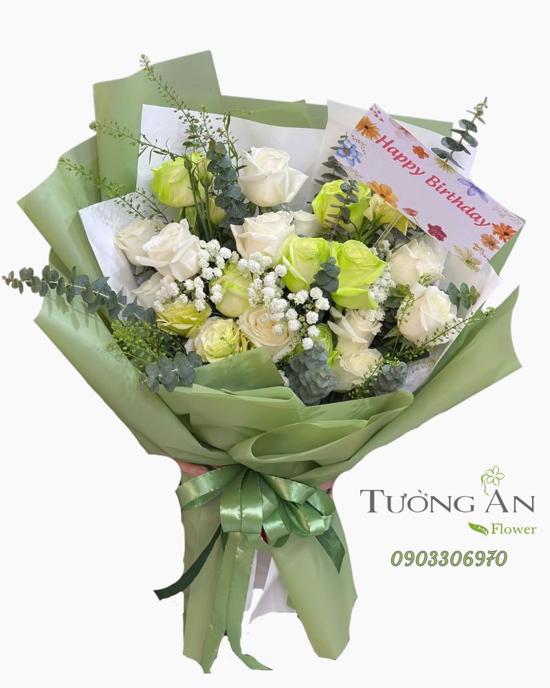  Bó Hoa Lục Ngọc Thanh Xuân - HBD15 