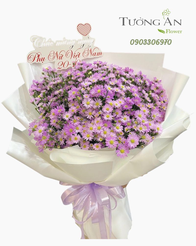  Bó Hoa Tím Thương Dịu Dàng - HBD28 