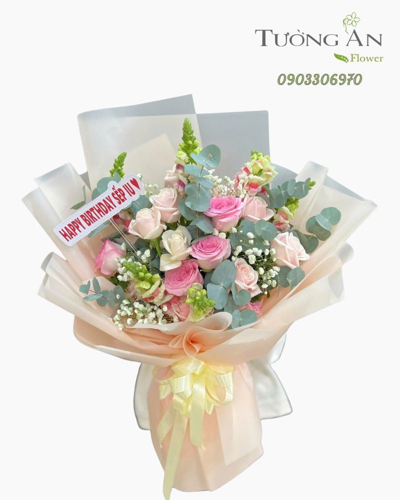  Bó Hoa Hồng Ngọt Ngào Ngày Mới - HBD23 