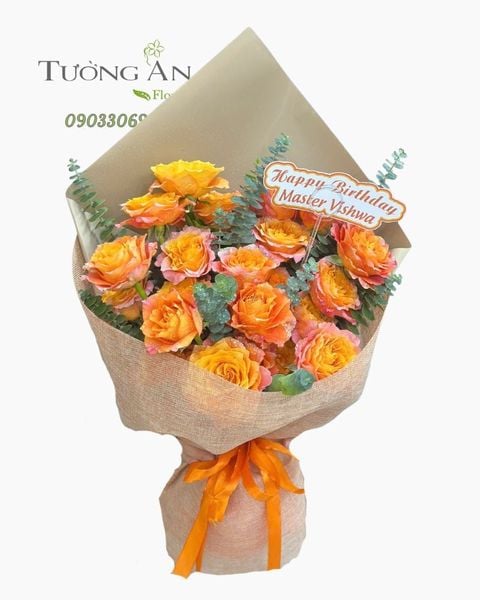 Bó Hoa Ánh Cam Khởi Sắc - HBD19