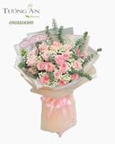  Bó Hoa Hồng Phấn Chào Yêu Thương - HBD22 