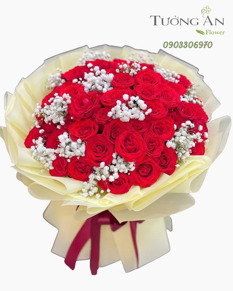  Bó Hoa Hồng Đỏ Trọn Yêu - HBT14 