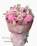  Bó Hoa Hồng Phấn Ngọt Ngào - HBT12 