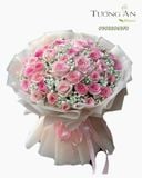  Bó Hoa Phấn Hồng Tinh Khôi - HBT09 