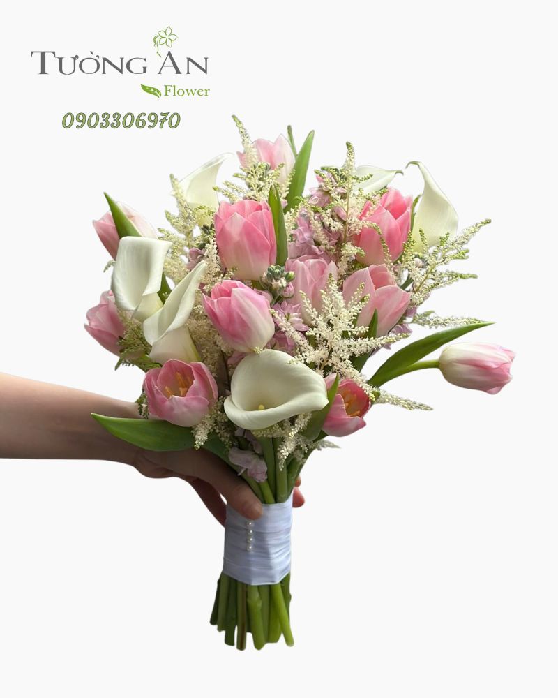  Bó Hoa Cưới Thanh Khiết Trăm Năm - BHC01 