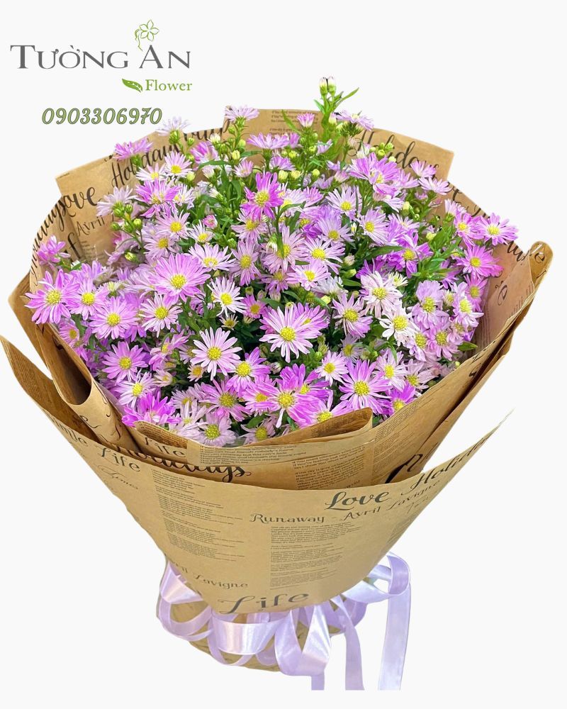  Bó Hoa Tím Nhẹ Yêu Thương - HBT15 