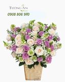  Hoa Cắm Hộp Dịu Dàng Thanh Khiết - HCH04 