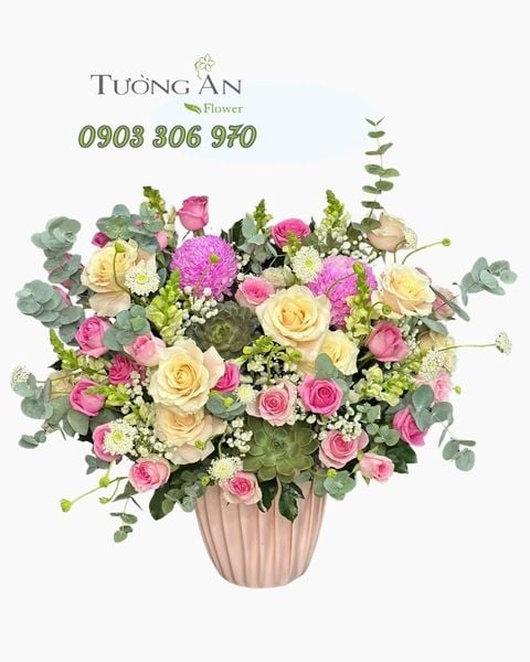 Hoa Cắm Hộp An Nhiên Yêu Thương - HCH05