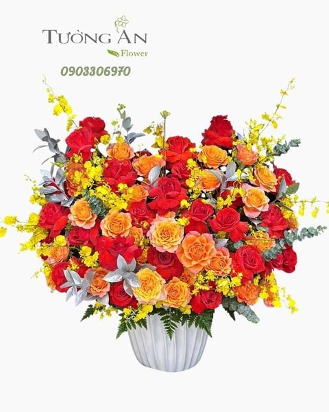 Hoa Cắm Hộp Bừng Sáng Khởi Đầu- HCH51