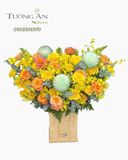  Hoa Cắm Hộp Nắng Xuân Khởi Sắc - HCH52 