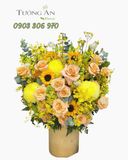  Hoa Cắm Hộp Nắng Vàng Rộn Rã - HCH16 