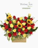  Hoa Cắm Hộp Rực Nắng Thành Công - HCH74 
