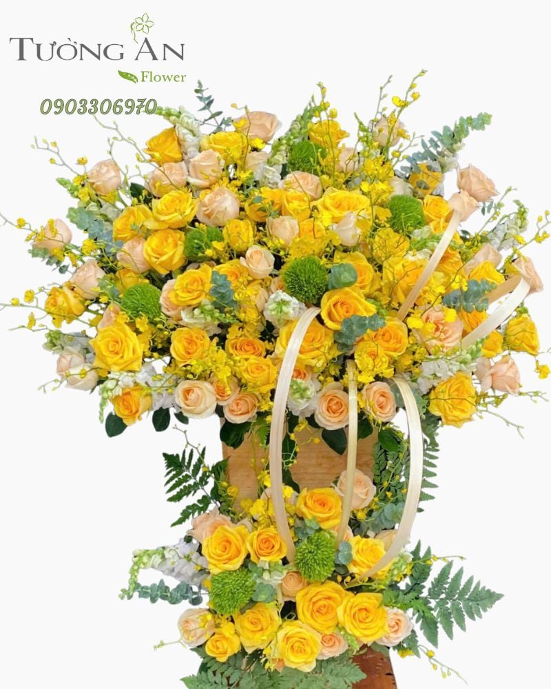  Hoa Cắm Hộp Kim Sắc Hưng Thịnh - HCH63 