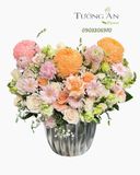  Hoa Cắm Hộp Đào Hồng Mơ Nắng - HCH76 