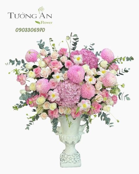 Bình Hoa Hồng Ngà Thuần Khiết - HCB10