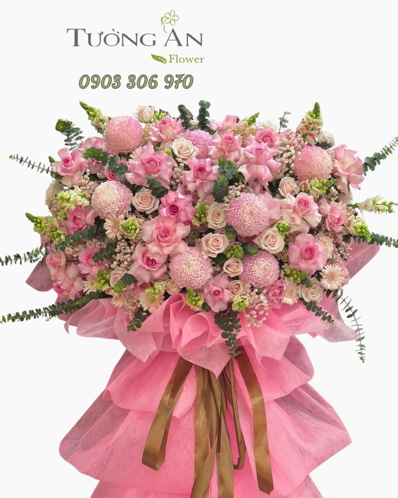  Hoa Chúc Mừng Hồng Phúc Viên Mãn - HCM01 