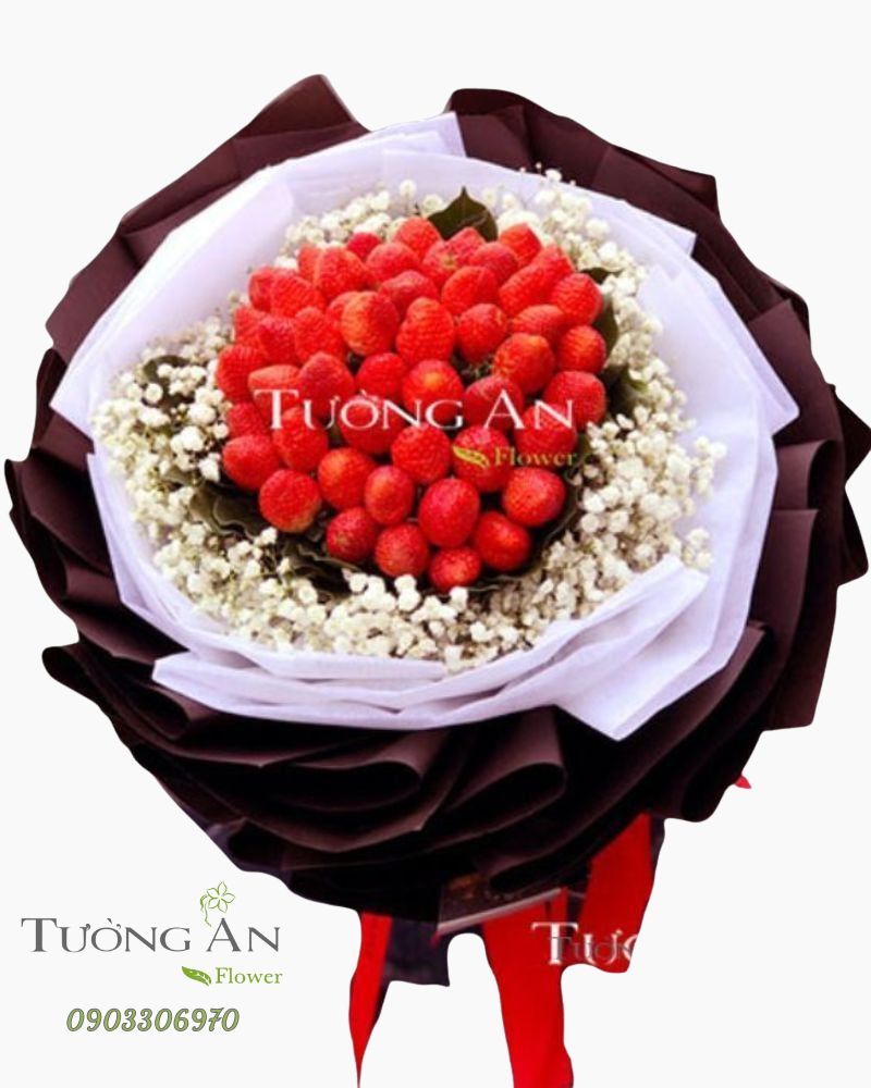  Hoa Bó Trái Cây Dâu Yêu - S803 