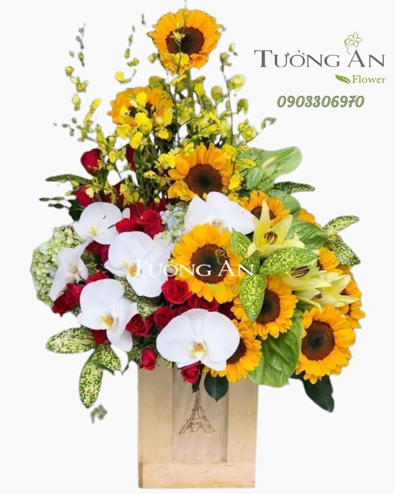  Hoa Cắm Hộp An Nhiên - A251 