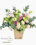  Hoa Cắm Hộp Bình Yên - A268 