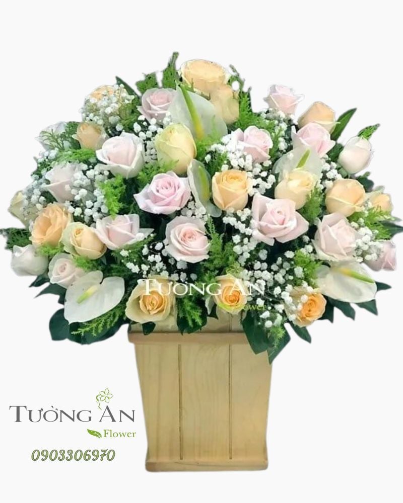  Hoa Cắm Hộp Điều Mong Ước - A242 
