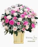  Hoa Cắm Hộp Hồng Xinh - A145 