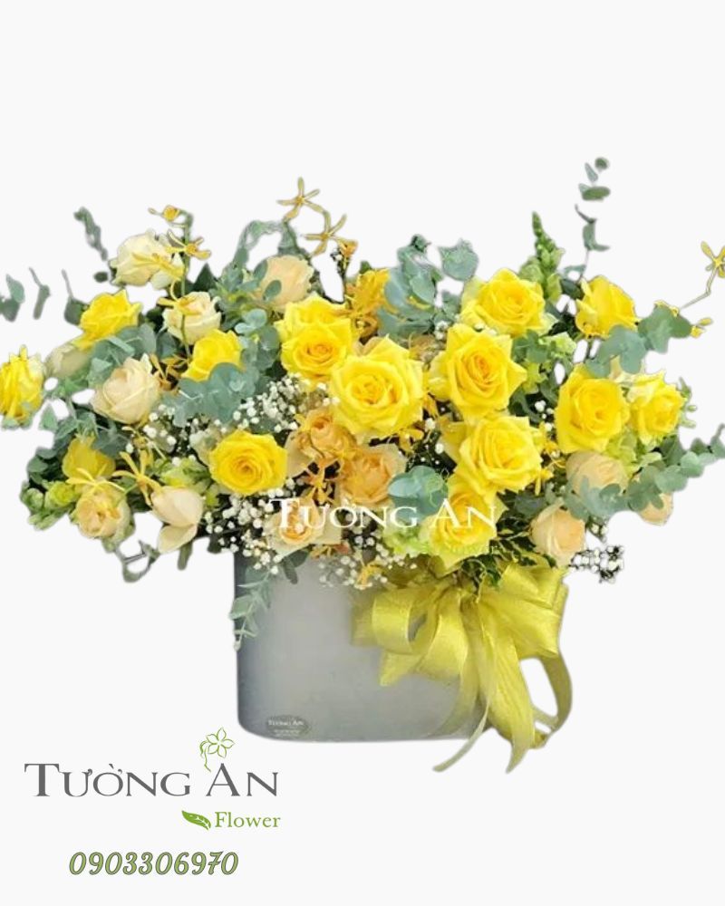  Hoa Cắm Hộp Màu Nắng - A250 