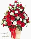  Hoa Cắm Hộp Mây Ngàn - A143 