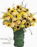  Hoa Cắm Hộp Nắng Vàng - A252 
