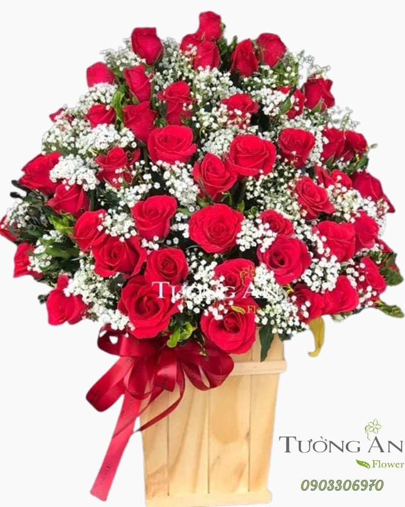  Hoa Cắm Hộp Ngày Hạnh Phúc - A137 