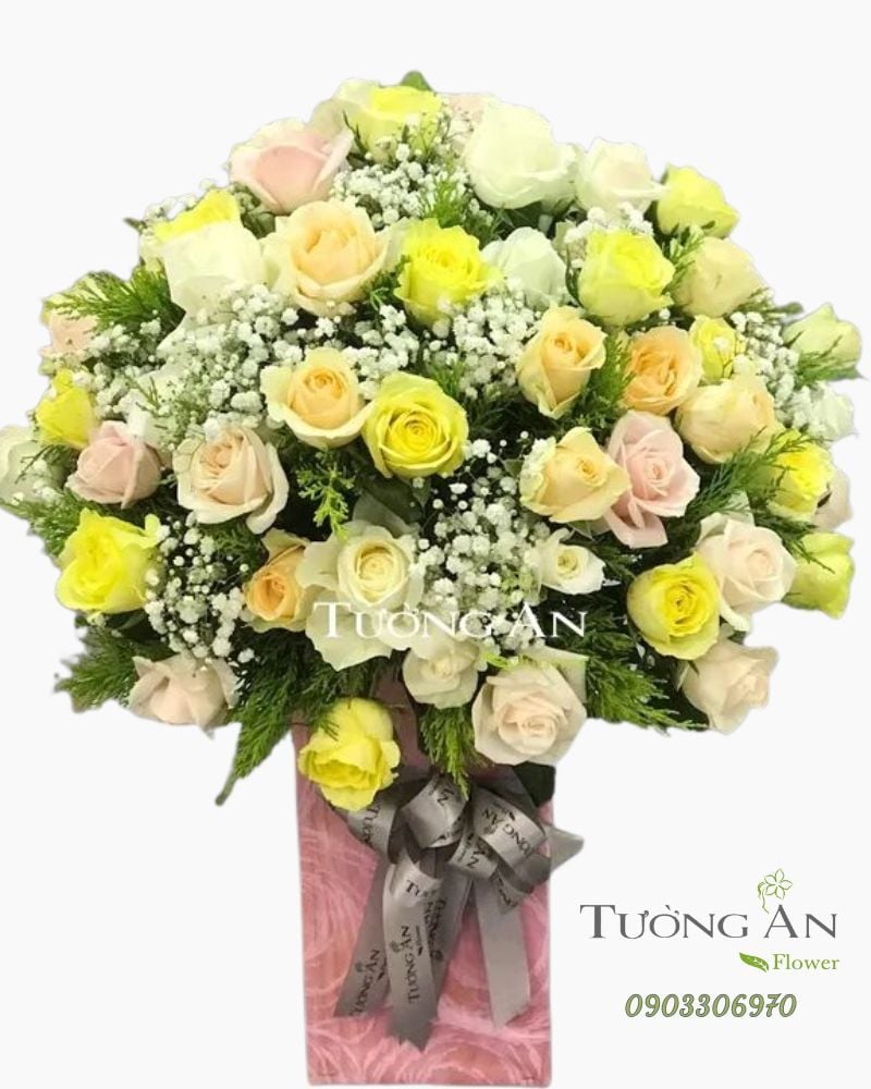  Hoa Cắm Hộp Ngày Vui - A139 