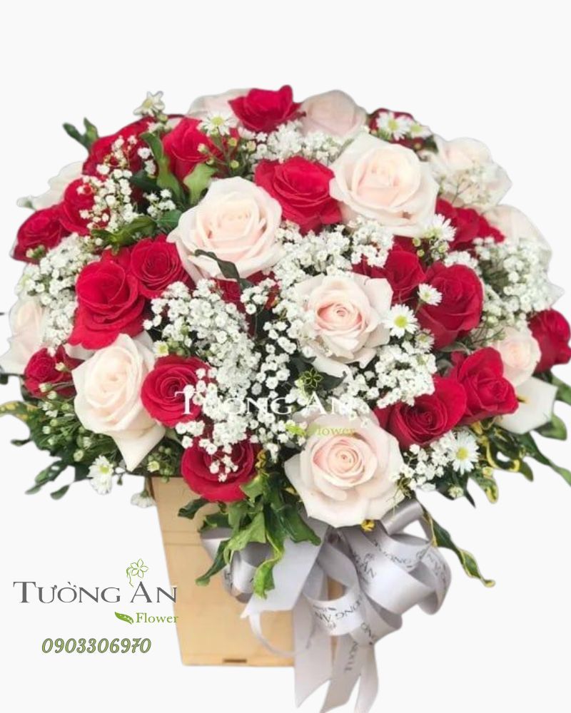  Hoa Cắm Hộp Rực Rỡ - A152 