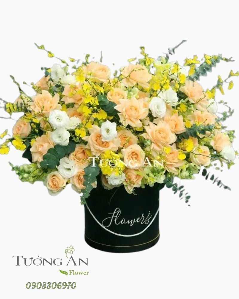  Hoa Cắm Hộp Sum Họp - A229 