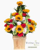  Hoa Cắm Hộp Sum Vầy - A138 