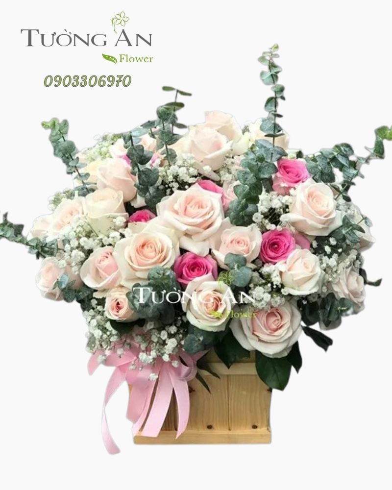  Hoa Cắm Hộp Thân Yêu - A247 