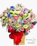  Hoa Cắm Hộp Tháng Năm Rực Rỡ - A275 