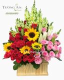  Hoa Cắm Hộp Thành Công - A144 