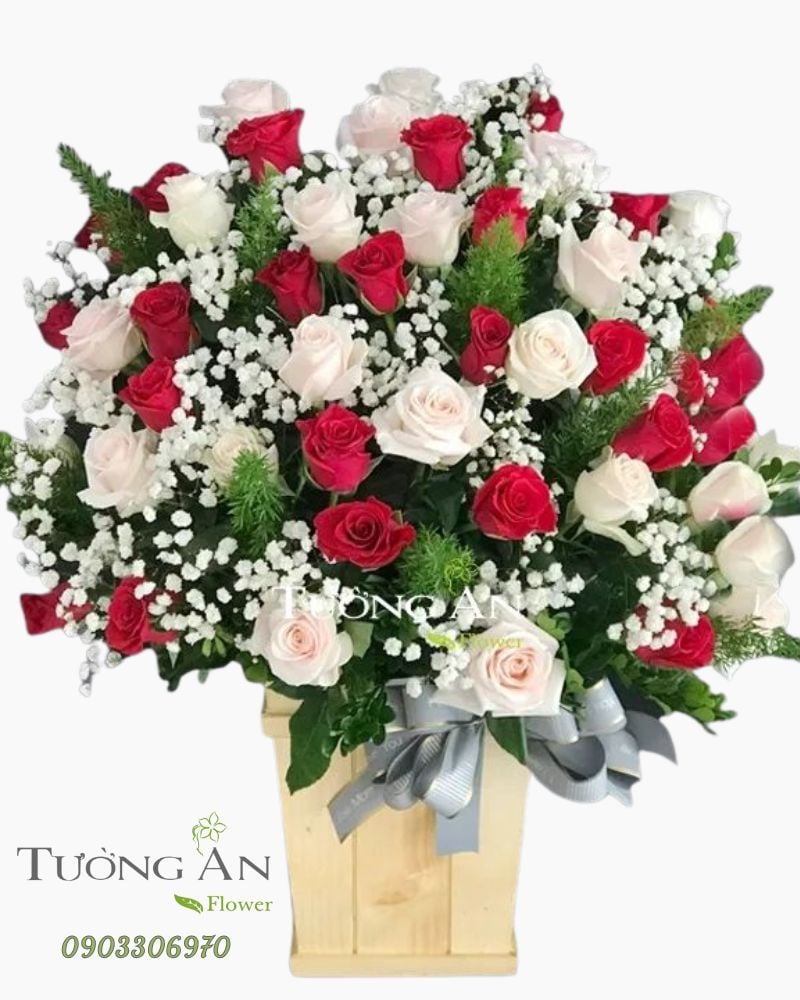  Hoa Cắm Hộp Tiếp Bước - A239 