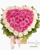  Hoa Cắm Hộp Trái Tim Tình Yêu - A246 