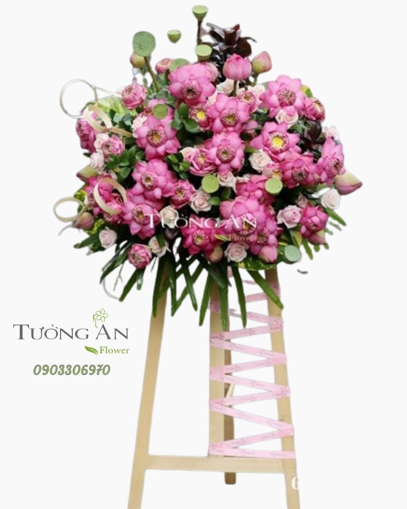  Hoa Chúc Mừng Sen Hồng - S152 