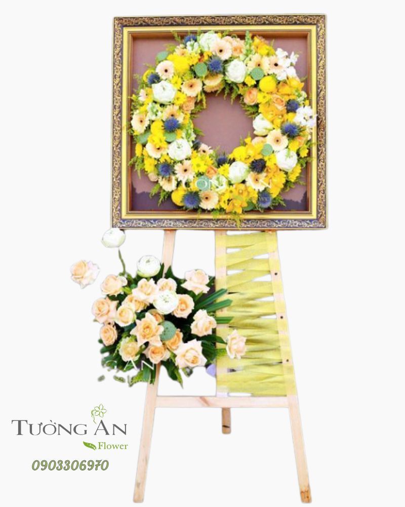  Kệ Hoa Chúc Mừng Vàng Tươi - S503 