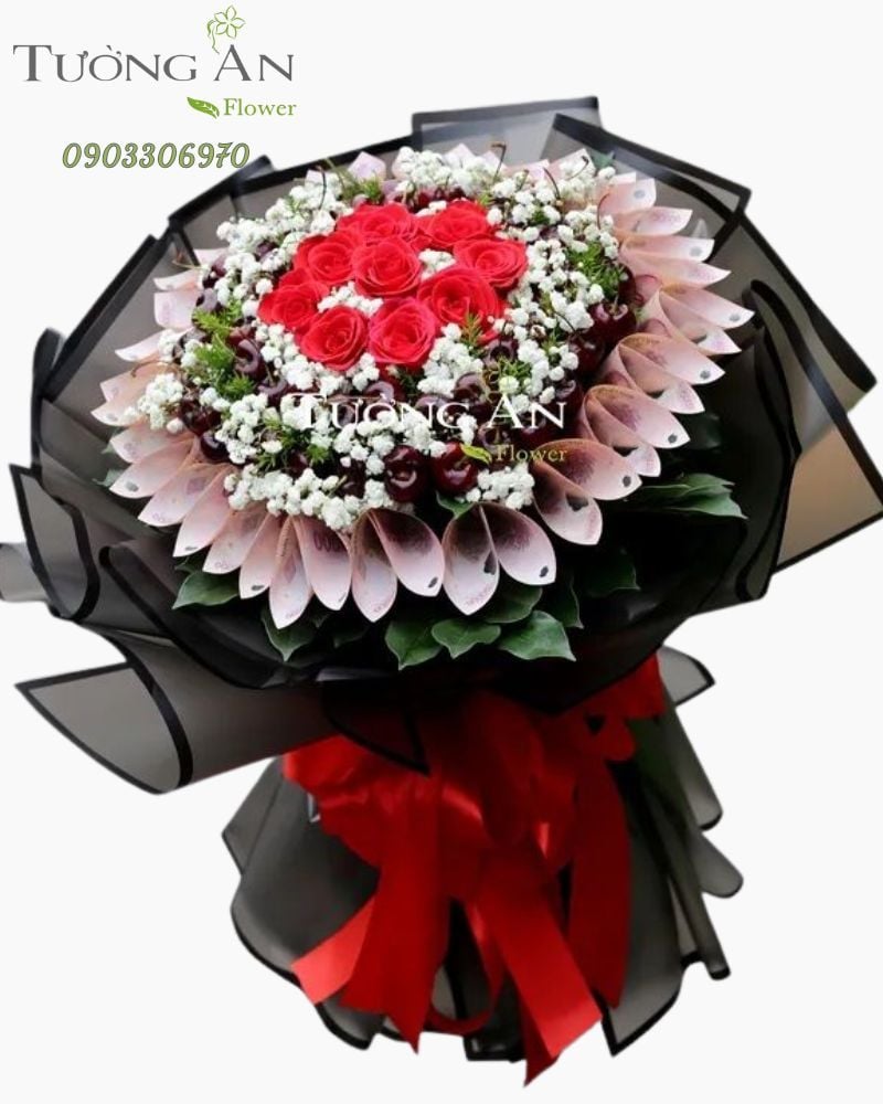  Hoa Trái Cây Cherry - A136 