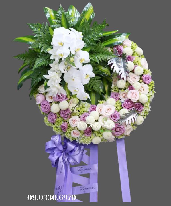  Vòng Hoa Viếng Người Lớn Tuổi - B328 