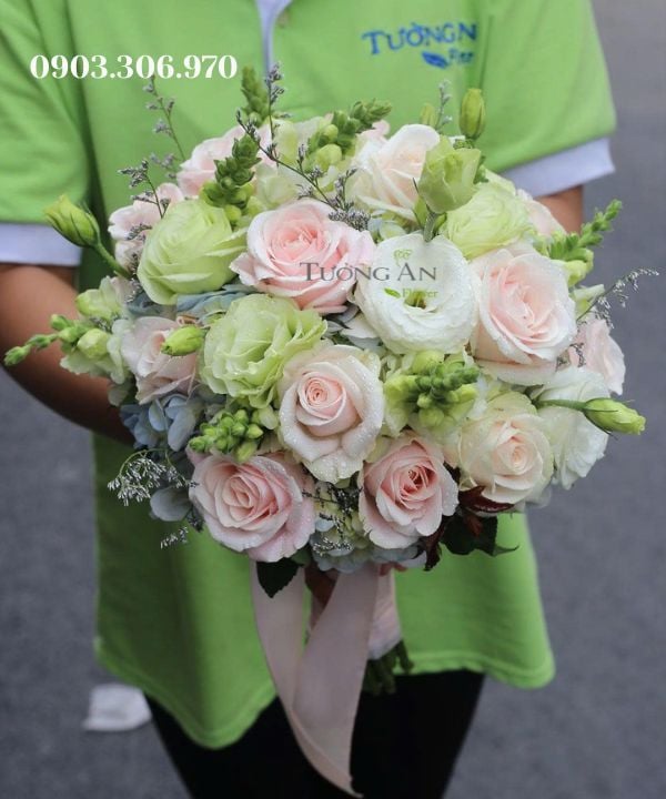  Bó Hoa Cưới Sắc Trắng Ngày Thơ - HC14 