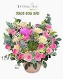  Hoa Cắm Hộp Hồng Vân An Nhiên - HCH14 