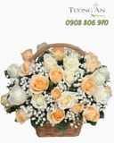  Giỏ Hoa Kem Dịu Yêu Thương - GH02 