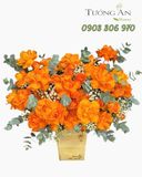  Hoa Cắm Hộp Nắng Cam Rực Rỡ - HCH13 